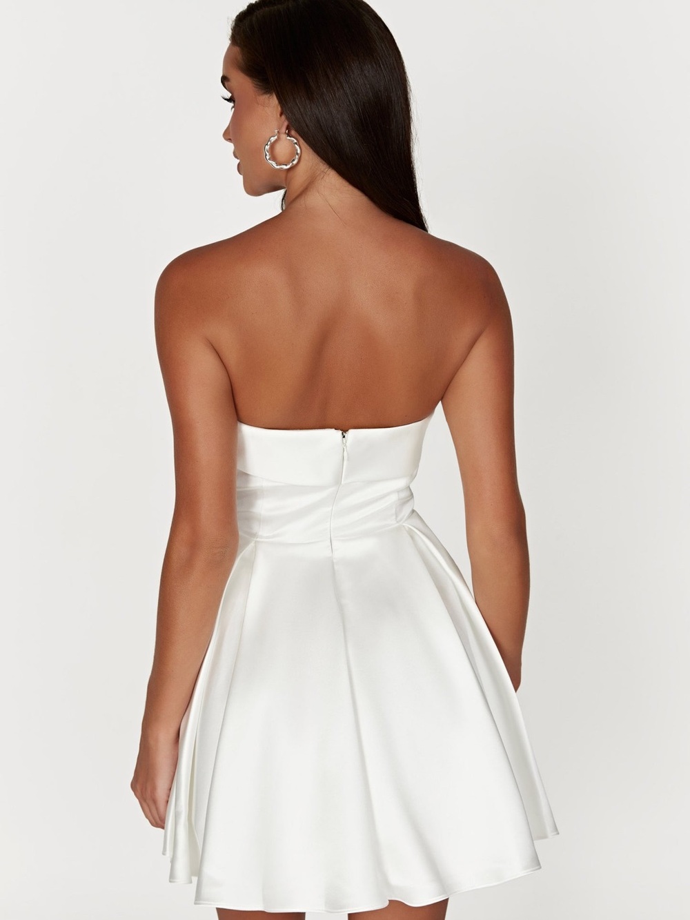 Meshki Eileen mini dress white US M - Picture 2 of 5